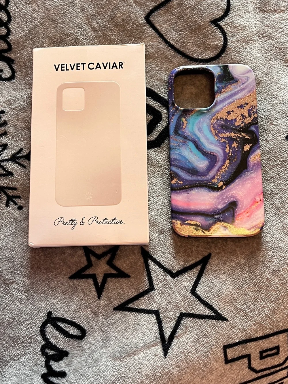 iPhone 13 Pro-max Velvet Caviar Marble Phone Case